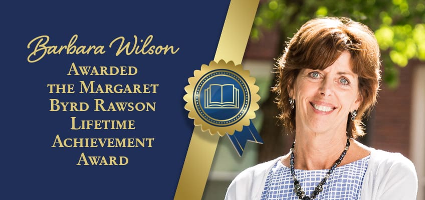 Barbara Wilson Receives the International Dyslexia Association’s (IDA) Margaret Byrd Rawson Lifetime Achievement Award